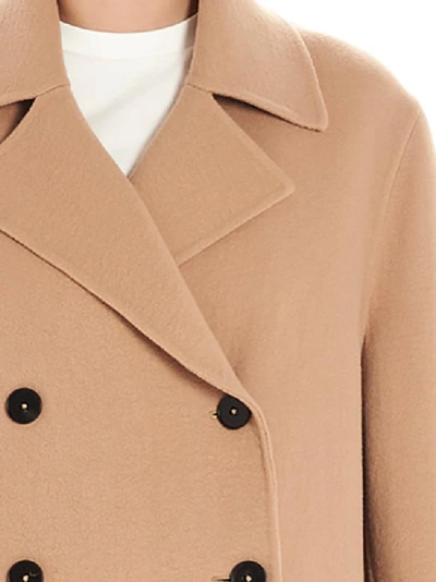 Shop Jil Sander Double Breasted Coat In Beige