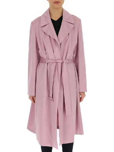 Shop Theory Belted Duster Coat In Pink