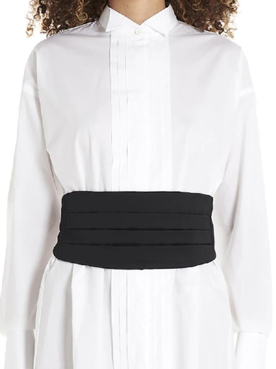 Shop Mm6 Maison Margiela Pleated Oversized Shirt Dress In White