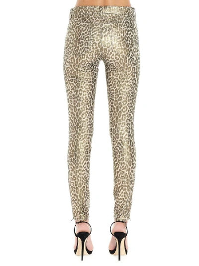Shop J Brand Leopard Print Trousers In Multi