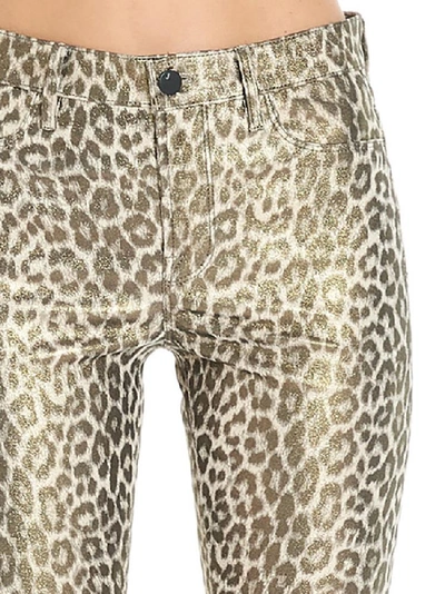 Shop J Brand Leopard Print Trousers In Multi