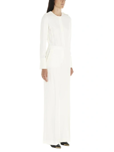 Shop Stella Mccartney Flared Long Sleeved Jumpsuit In White