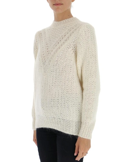 Shop Alberta Ferretti Oversize Sweater In White