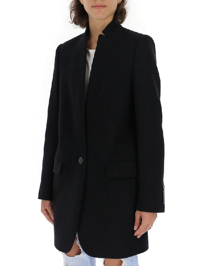 Shop Stella Mccartney Bryce Single Breasted Coat In Black