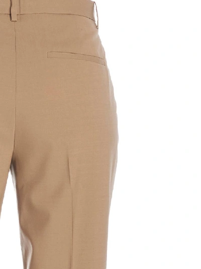 Shop Theory Tailored Slim Trousers In Beige