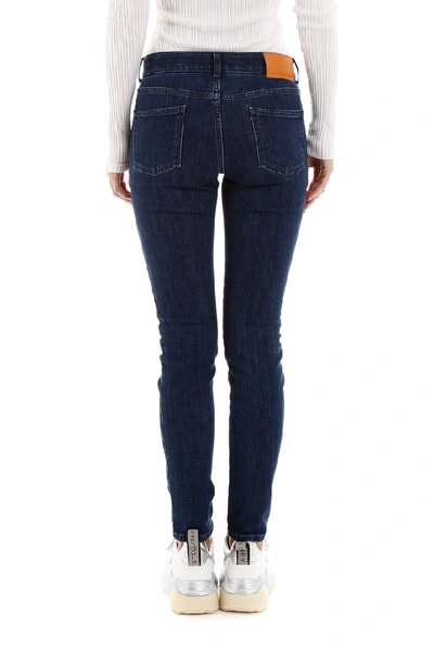 Shop Stella Mccartney All Is Love Star Skinny Jeans In Navy