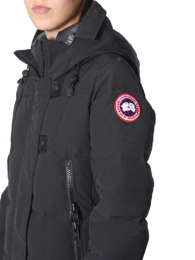 Shop Canada Goose Elmwood Hooded Parka In Black