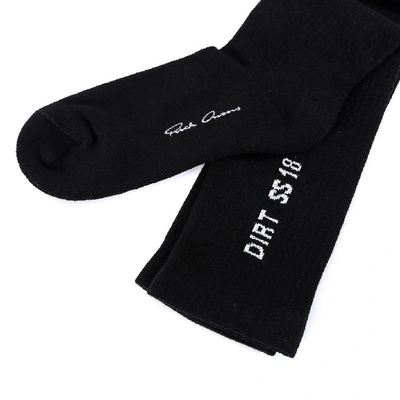 Shop Rick Owens Dirt Ss18 Mid Calf Socks In Black
