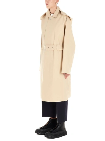 Shop Jil Sander Hooded Belt In Beige