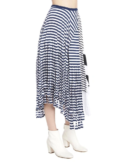 Shop Loewe Asymmetric Patterned Skirt In Multi