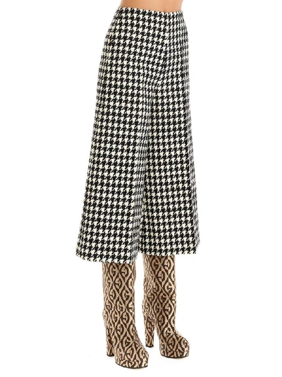 Shop Gucci Houndstooth Culottes In Multi
