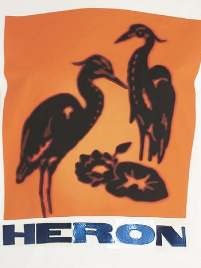 Shop Heron Preston Bird Printed Logo T In White
