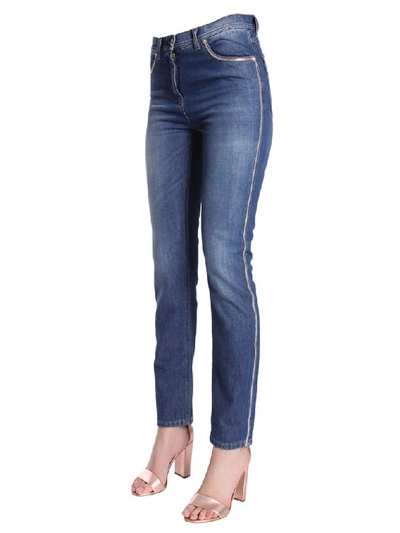 Shop Versace Skinny Fit Jeans In Blue