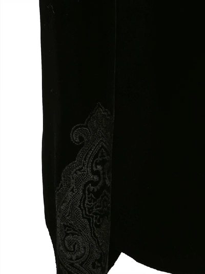 Shop Saint Laurent Wide Sleeves Dress In Black