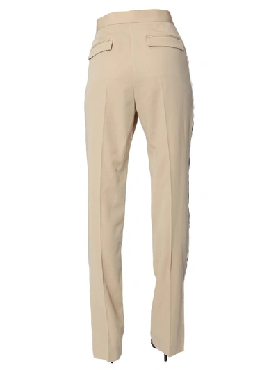Shop Stella Mccartney Tailored Side Stripe Pants In Beige