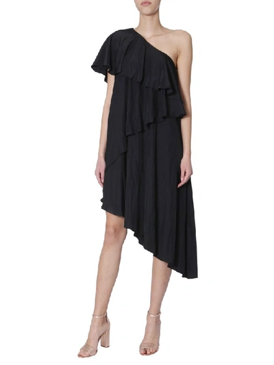 Shop Lanvin One Shoulder Dress In Black