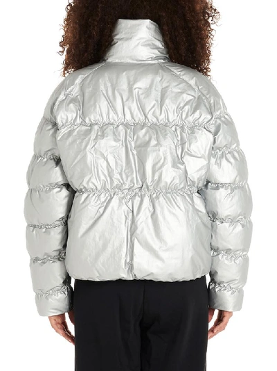 Shop Nike Synthetic Fill Jacket In Silver