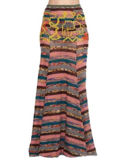 Shop Missoni Maxi Patchwork Skirt In Multi