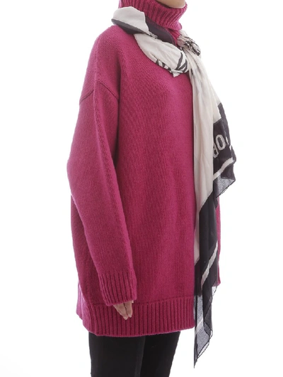 Shop Balenciaga Foulard Sweater In Pink