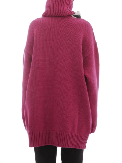 Shop Balenciaga Foulard Sweater In Pink
