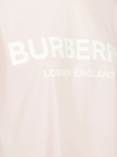 Shop Burberry Logo Print T In Pink