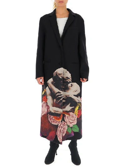 Shop Valentino Garavani X Undercover Graphic Printed Coat In Black