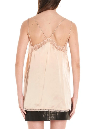 Shop Iro Berlana Lace Detail Camisole In Pink