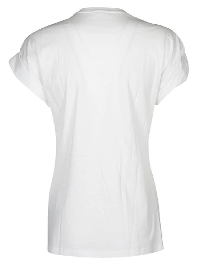 Shop Versace Safety Pin Logo Print T In White