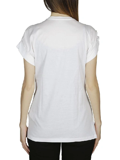 Shop Versace Safety Pin Logo Print T In White