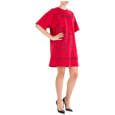 Shop Moschino Printed T In Red