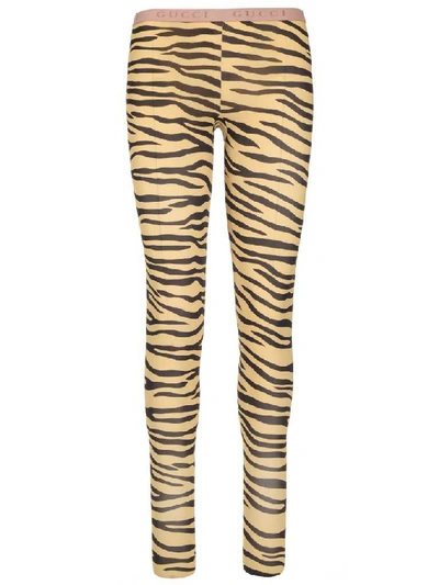 Shop Gucci Animalier Leggings In Multi