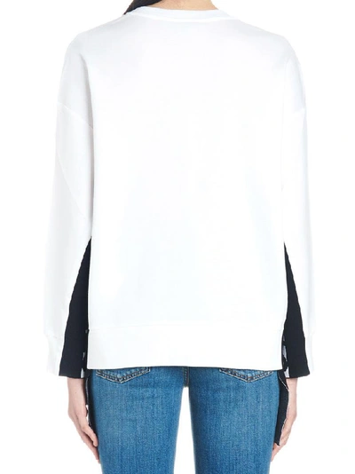 Shop Stella Mccartney Side Stripe Sweater In White
