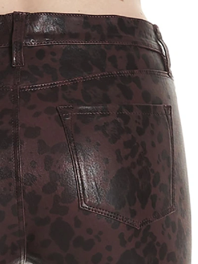 Shop J Brand Skinny Leather Pants In Multi