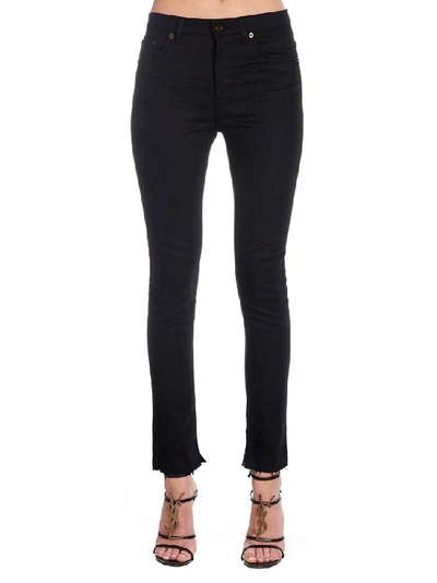 Shop Saint Laurent Skinny High In Black