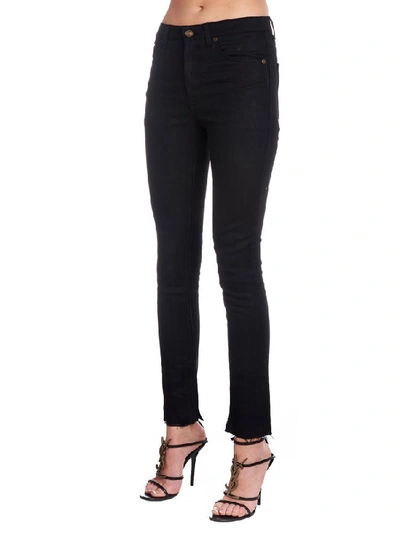 Shop Saint Laurent Skinny High In Black