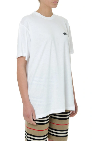 Shop Burberry Logo T In White