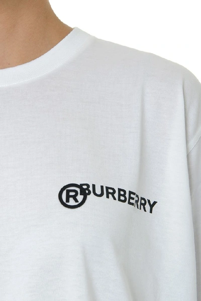 Shop Burberry Logo T In White