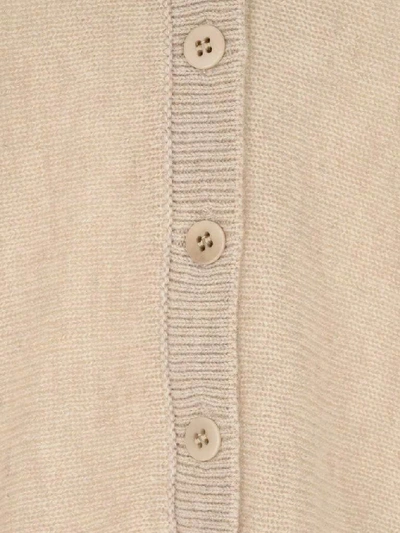 Shop Theory Knitted Cashmere Buttoned Cardigan In Beige