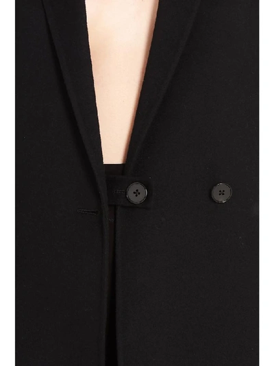 Shop Jil Sander Double Breasted Coat In Black