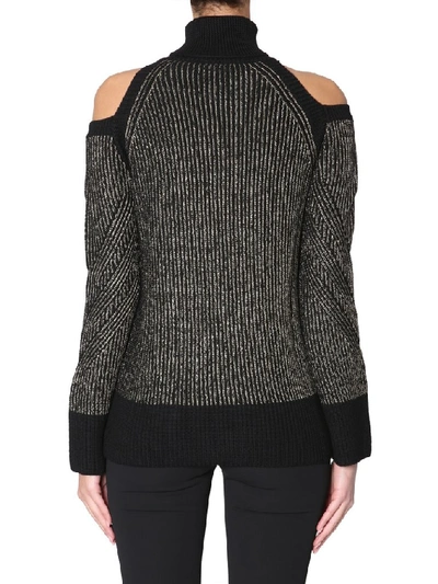 Shop Versace Collection Turtleneck Sweater In Black