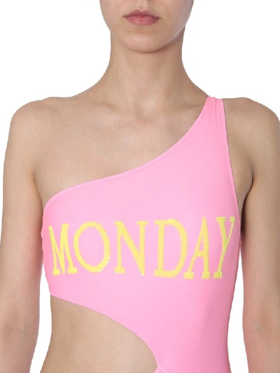 Shop Alberta Ferretti Monday Cut Out Swimsuit In Pink