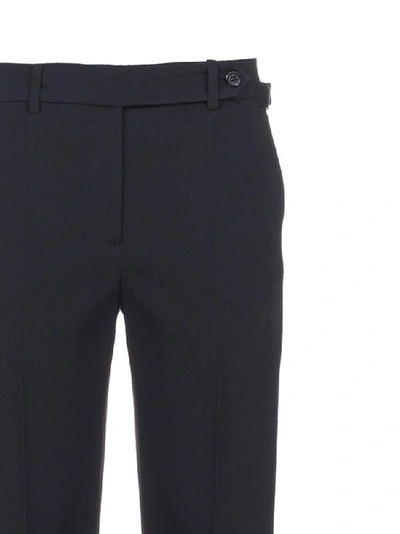 Shop Red Valentino Buckle Trim Tailored Trousers In Black