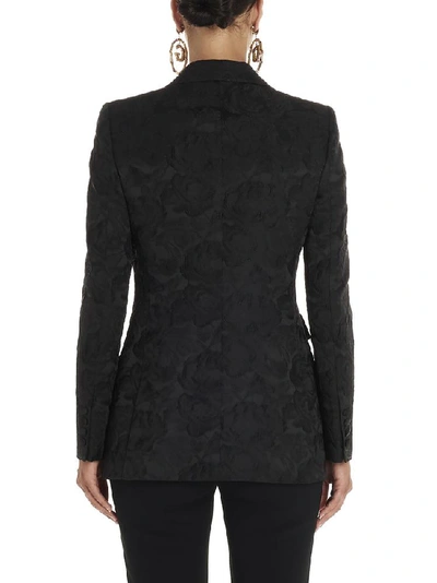 Shop Dolce & Gabbana Jacquard Single In Black
