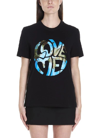 Shop Alberta Ferretti Love Me Print T In Black