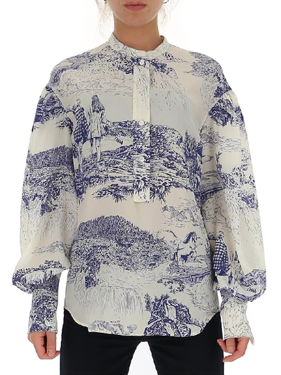 Shop Chloé Graphic Printed Shirt In Multi