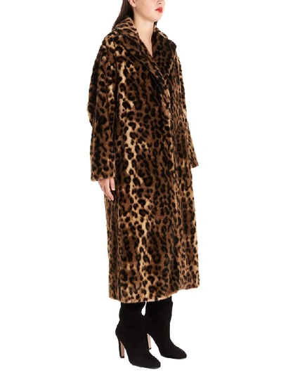 Shop Red Valentino Leopard Print Clutch Coat In Multi