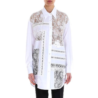 Shop Golden Goose Deluxe Brand Flora Lace Shirt In White