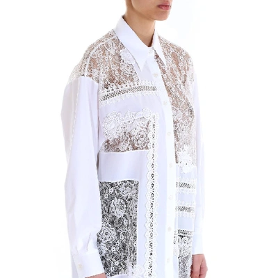Shop Golden Goose Deluxe Brand Flora Lace Shirt In White