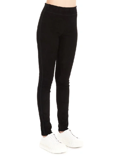 Shop Jil Sander Stitch Detail Legging Pants In Black