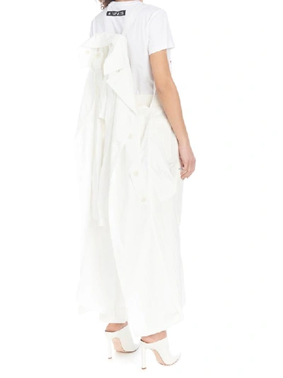 Shop Helmut Lang Parachute Trench Coat In White